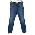Current/Elliott Current Elliott The Stiletto Artisan Released Hem Denim Jeans Size 28 Med Wash Photo 2