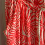 Gap  Strapless Neon Pink Leaf Pattern Maxi Dress Size XS Photo 3