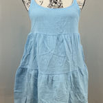 Wild Fable  Tiered Baby Doll Dress Light Blue Spaghetti Strap Casual Mini XS Photo 0