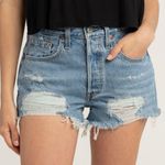 Levi's  Distressed Shorts in Dark Blue Wash Sz30 Photo 0