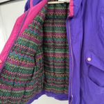 Vintage 80s Purple Ski Jacket Winter Club Cyclone Retro Insulated Coat Large Photo 7