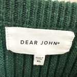 Dear John  Sweater Women’s XL  Cropped Boxy Oversized Baggy Lagenlook Green Photo 1