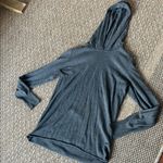 Gap Body Women’s Grey Knit Hoodie Size Large Gray Photo 0
