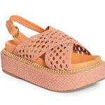 Ulla Johnson Gili Woven Leather Flatform Sandals Sundew Size 9/9.5 US 40 EU NIB Photo 0