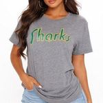 Fanatics  NHL San Jose Sharks Women's Size M Gray‎ Tee NWT Photo 0