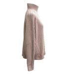 Lululemon Cable Knit Chunky Relaxed Turtleneck Sweater Cozy Baby Pink size 8 Photo 3
