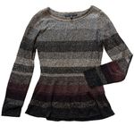 White House | Black Market black/ burgundy metallic sweater sz XS Photo 0