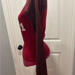 Guess  Women's red and maroon long sleeve baseball Tee vintage Y2K Medium Photo 4