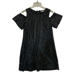 Love Riche Lace Cold Shoulder Dress black cocktail wedding date night LBD Women’s Large Photo 6