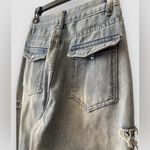 Women Loose Fit Boyfriend Jeans Baggy Y2K Straight Leg Star Patchwork Size Small Blue Photo 8