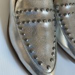 Blowfish Malibu Silver Metallic Loafers • Studded • Pointed Toe • Size 8 Photo 7