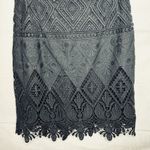 Moulinette Soeurs  Anthropologie Garden Sihouette Black Lace Skirt Sz 0 Photo 2