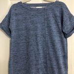 Pure Jill J.Jill short sleeve tunic dress side slits women's size XS blue‎ tones Black Photo 1