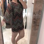 Auditions  size large one shoulder chevron dress Photo 1