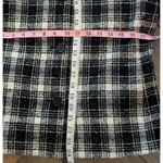 Preston & York Petites 8P Black White Plaid Tweed Collarless Blazer Wool Blend Photo 4