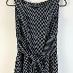 KC Spencer Polka Dot Vintage Maxi Dress Size 4 Small Tie Waist Black White Photo 0