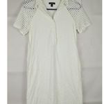 J.Crew Women's White Eyelet Short Sleeve Mini Dress Size 00 Photo 4