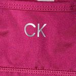 Calvin Klein  Medium Impact Racerback Sports Bra Women’s Large Berry Photo 2