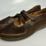 Naot Matai mary Jane style‎ shoes brown & gold leather size 37 Photo 0