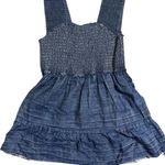 Soft Surroundings  sleeveless denim shirt; stretchy; distressed; size petite XS Photo 0