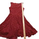 City Studio Size 1 Burgundy Lace Evening Dress Sleeveless Romantic Date Night Red Photo 4