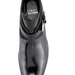 Stuart Weitzman Negev Jet Mirror Leather & Calf Hair Bootie Size 35.5 Photo 12