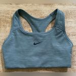 Nike Dri Fit Women’s Sz XS Smoke Gray Medium Support Swoosh Sports Bra Photo 3