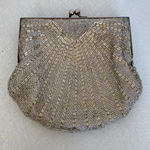 Silver Beaded Purse, Vintage Photo 3