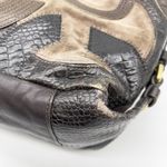 Coach  Brooke Suede Large Hobo Bag‎ Inlaid C Chocolate Brown Slouchy Retro 14340 Photo 6