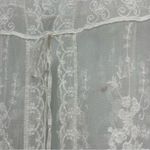 Liv Los Angeles L Sheer Embroidered Robe/Cover up duster long kimono FLAWED White Size L Photo 13