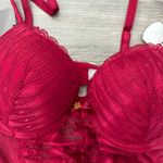 Daisy Fuentes NWT Size Medium Push-up Padded Bra Teddy with Adjustable Straps, Chest across is 12, has bra hooks in back to adjust size length from top to bottom is 22 Photo 4