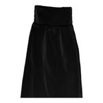 ZARA Black Tech Jogger Pants Flat Front High Rise Elastic Waist Back Medium EUC Photo 3