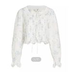 Love Shack Fancy Sanra Floral Lace Pintuck Blouse By  Photo 2