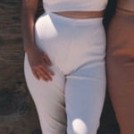 Rudy Jude Backyard Leggings – Organic Cotton – Size Medium White Photo 0