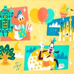 Disney Donal Duck and Goofy Play in the Park Spirit Jersey Walt  World size xs Photo 2