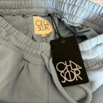 Chaser NWT  light blue wide leg joggers/ lounge pants drawstring size M Photo 1