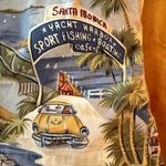 Liz Claiborne LizWear Shirt Top Vintage 90s Coastal California Santa Monica Pier Photo 3