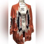 Davi & Dani  long open front duster. Size Small Photo 2