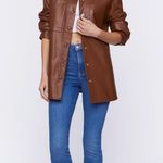 Forever 21 Faux Leather Shacket Photo 1