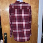 Red Plaid Mossimo Supply Co. Boyfriend Fit Button Down Shirt Photo 6