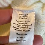 Talbots  Cream Pointelle Knit Sweater Women’s Size XL Side Ties Classic Neutral Photo 5