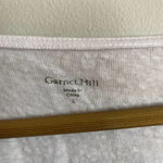 Garnet Hill  White Linen Asymmetrical Hem Top Photo 3