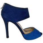 BCBGeneration  Idalaha Blue 2-Tone Colorblock Open Toe Heel Shoes Sz 8.5 Party Photo 1