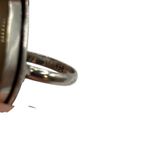 925 Sterling Silver Teardrop Agate Gemstone Ring Size 6.5 Photo 5