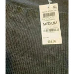 Alfani Women's Turtleneck Oversized Poncho Sweater Dark Grey Coal Size M Photo 4