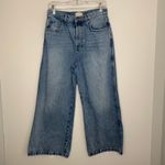 Favorite Daughter jeans: The Masha Super High Rise Wide Leg Crop in Dublin 27 Blue Photo 2