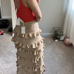 Zimmermann Zimmerman gold knit ruffle skirt. S Photo 2