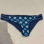 WAVE LIFE Small Reversible blue navy bikini bottom circle print stitching Photo 0