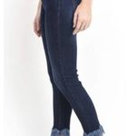 Just Black Denim Blue Straight-Leg Jeans W Fringe Hem Size 27 BP111J Photo 6