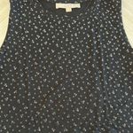 Loft Women’s Black and White Tiered Blouse Relaxed Fit - Size S Photo 3